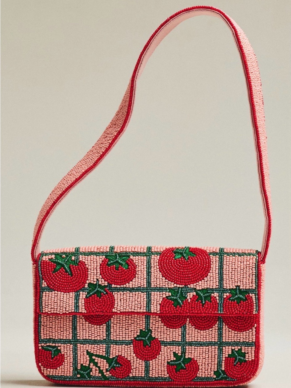ANTHROPOLOGIE FIONA BEADED BAG: FOOD & DRINK EDITION